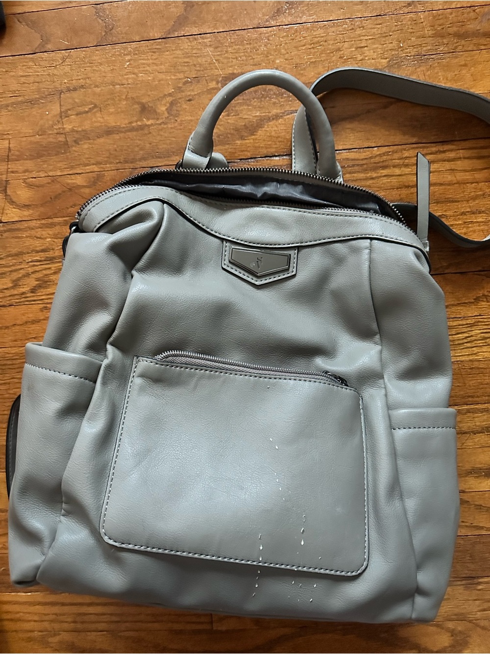 Men's Gray Mini Backpack - Sleek Everyday Carry